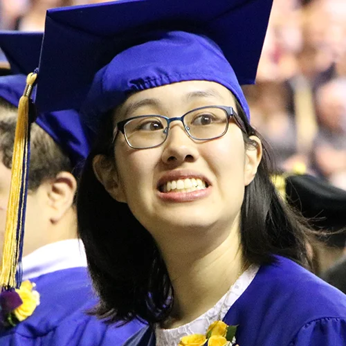 Catherine Lin at graduation