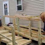 Wheelchair ramp under construction