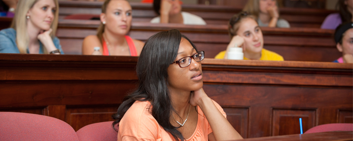 Disabilites studies minor student at lecture