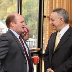 Senator Chris Coons and UD President Dennis Assanis