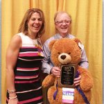 Professor George Bear poses with National Association of School Psychologists President Melissa Reeves