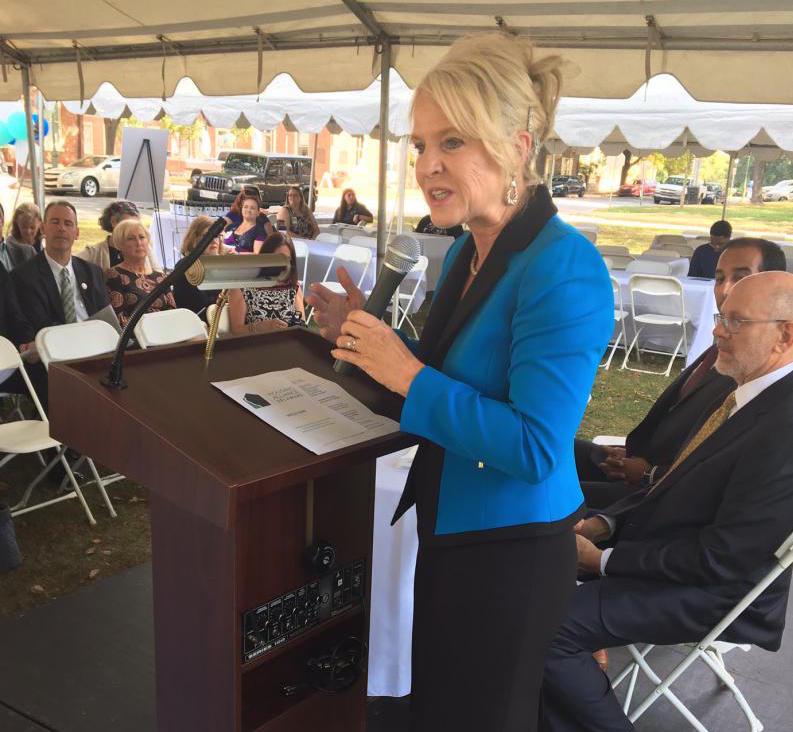 Delaware Lieutenant Governor Bethany Hall-Long addresses audience