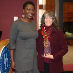 Award winner Laura Eisenman accepts honor