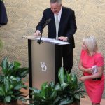 UD President Dennis Assanis and Lt. Gov. Bethany Hall-Long