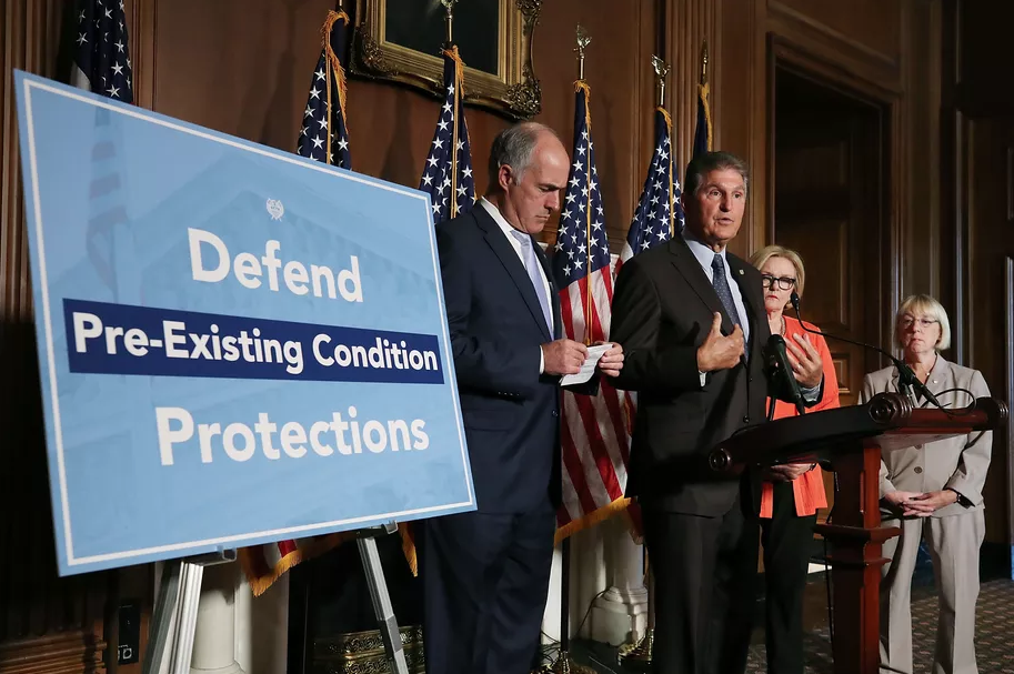politicians defending pre-existing conditions protections