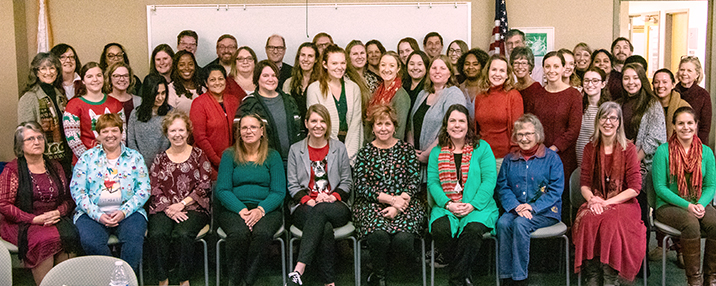 CDS staff at December all-staff meeting.