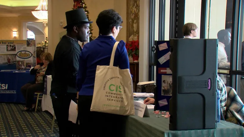 students at 2018 Delaware Transition Conference