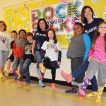 West Seaford Elementary students and staff in mismatched socks
