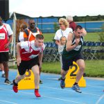 Racers in the 2019 Special Olympics Delaware games