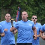 Law enforcement officers on 2019 SODE Torch run