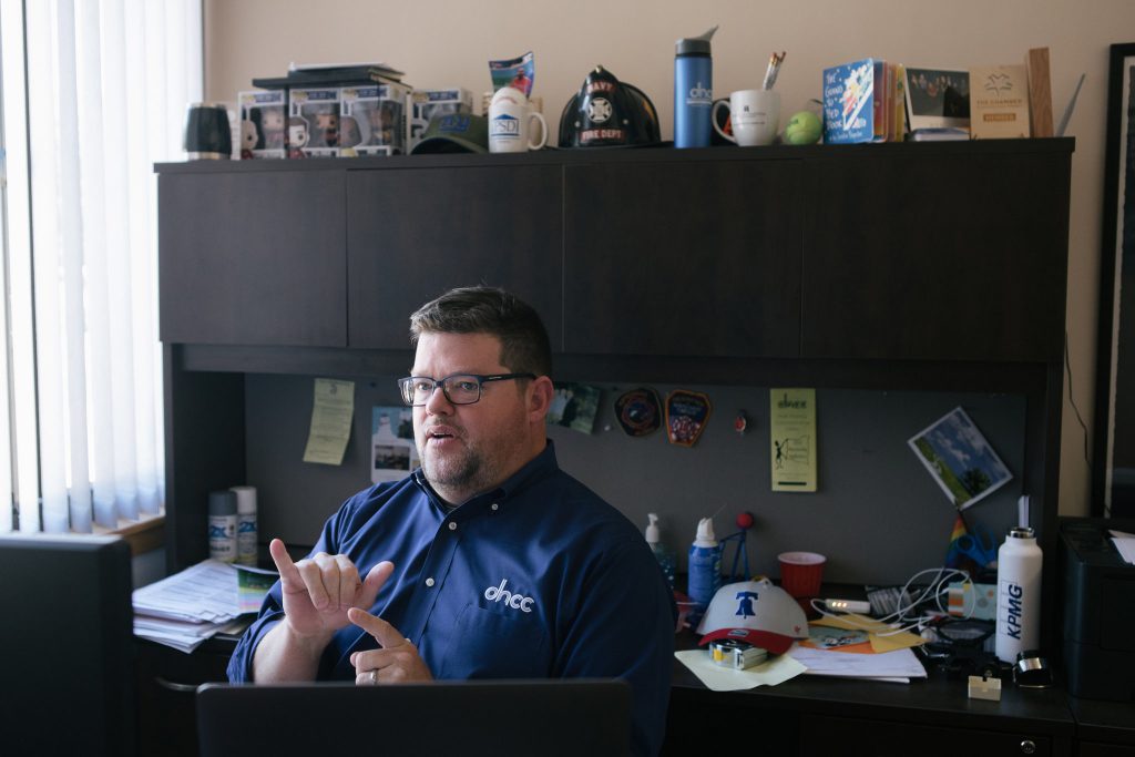 Neil McDevitt, executive director of the Deaf-Hearing Communication Center in Swarthmore, Pennsylvania