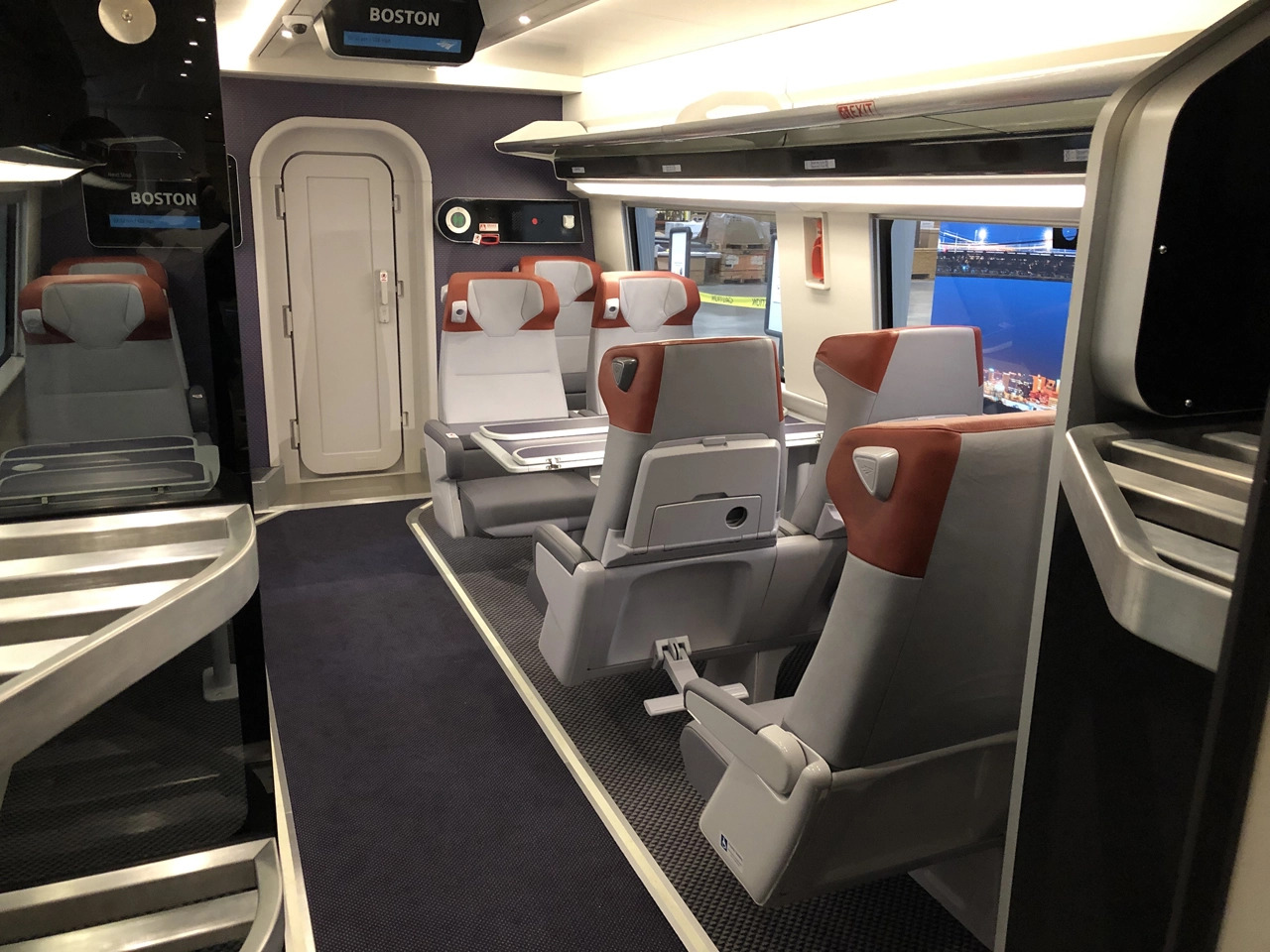 Amtrak unveils interior design of new Acela trains  Washington Business  Journal