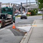 road bumpout on Highway 1 in Dewey Beach Delaware