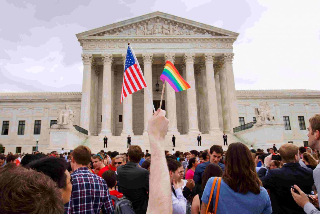 LGBTQ rights rally at U.S. Supreme Court