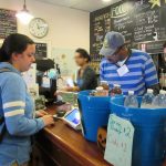 Disability Mentoring Day participants take part in different career opportunities such as this coffee shop
