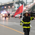 Special Olympics Bridge Run runner