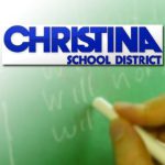 Christina logo and chalkboard