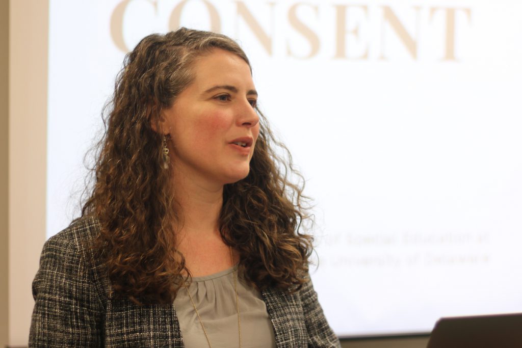 Sarah Curtiss, assistant professor of special education at the University of Delaware and the creator of ASDSexEd dot O R G