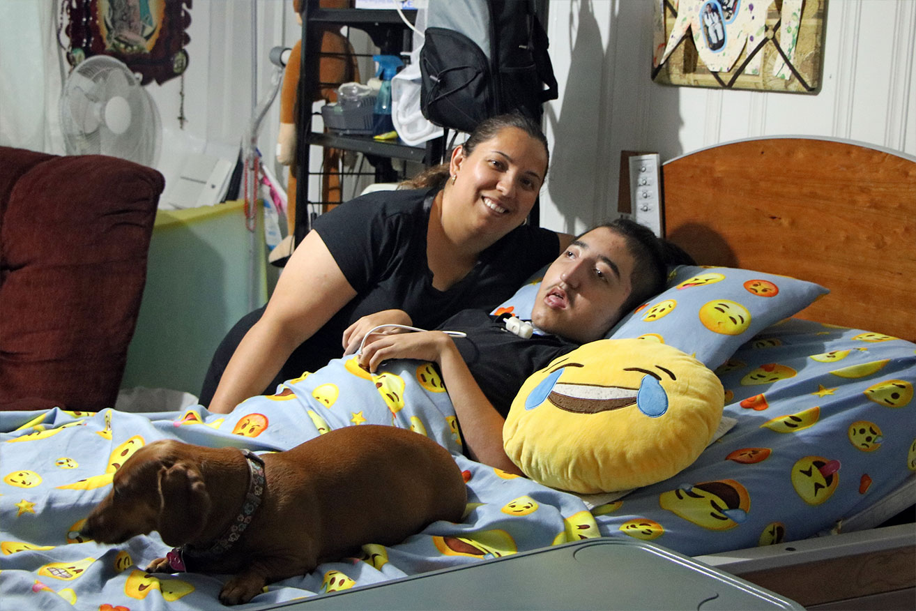 Christopher Garcia and his mother, Nancy Lemus