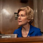 Elizabeth Warren listens during a Senate hearing