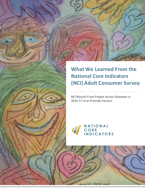 2016-2017 National Core Indicators Adult Consumer Survey report cover