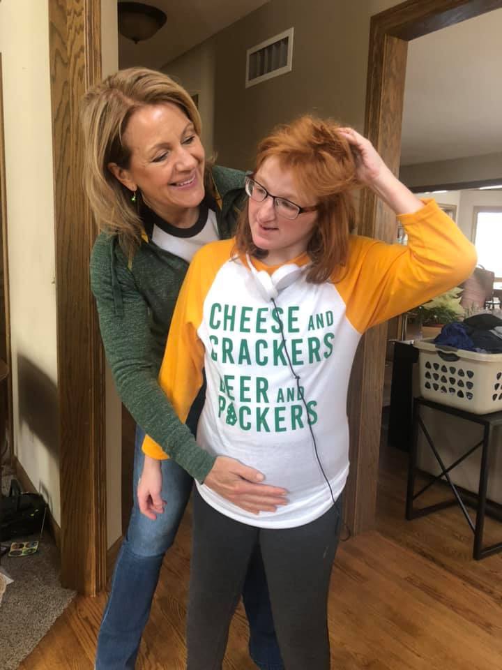 Lisa Pugh and her daughter Erika, a person with a disability