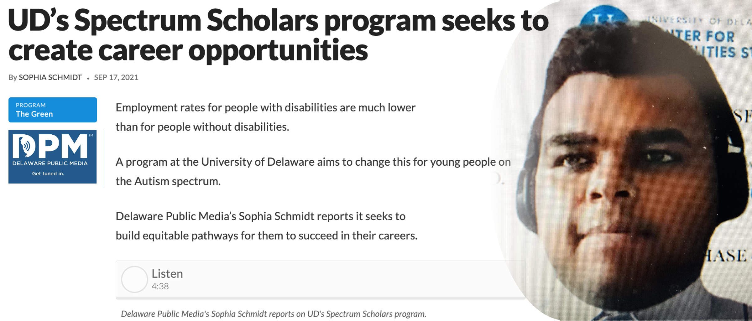 UD’s Spectrum Scholars program seeks to create career opportunities