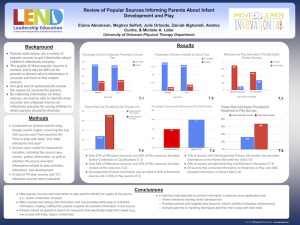 Review of Popular Sources Informing Parents About Infant Development and Play