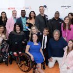 Cast and/or crew of Mac & Cheese on the orange carpet at the Easterseals Disability Film Challenge Awards ceremony.