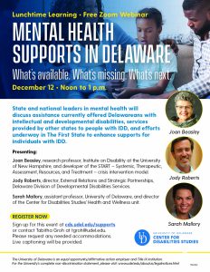 Mental Health Supports in Delaware thumbnail of flyer