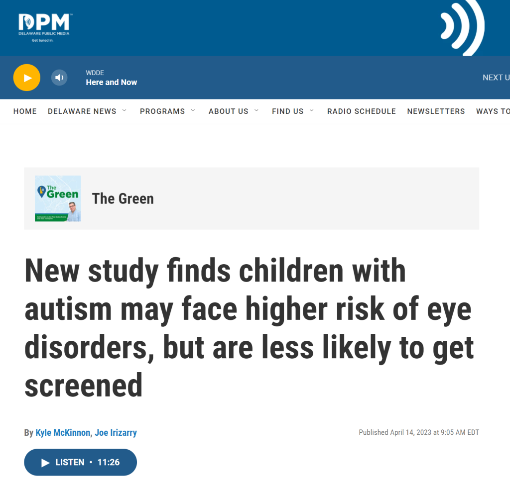New study finds children with autism may face higher risk of eye