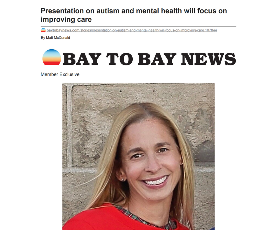 Headline of story, masthead of Bay to Bay News and Alisha Fletcher