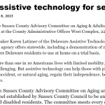 Assistive technology for seniors is topic May 15