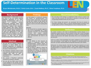 Self-Determination in the Classroom