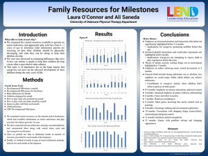 Family Resources for Milestones