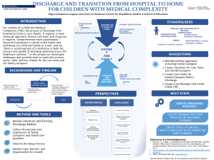 Discharge and Transition from Hospital to Home for Children with Medical Complexity