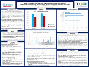 Detecting Autism Early- Expanding Services Throughout Southern Delaware