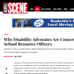 Why Disability Advocates Are Concerned About School Resource Officers as shown on the Nashville Scene website